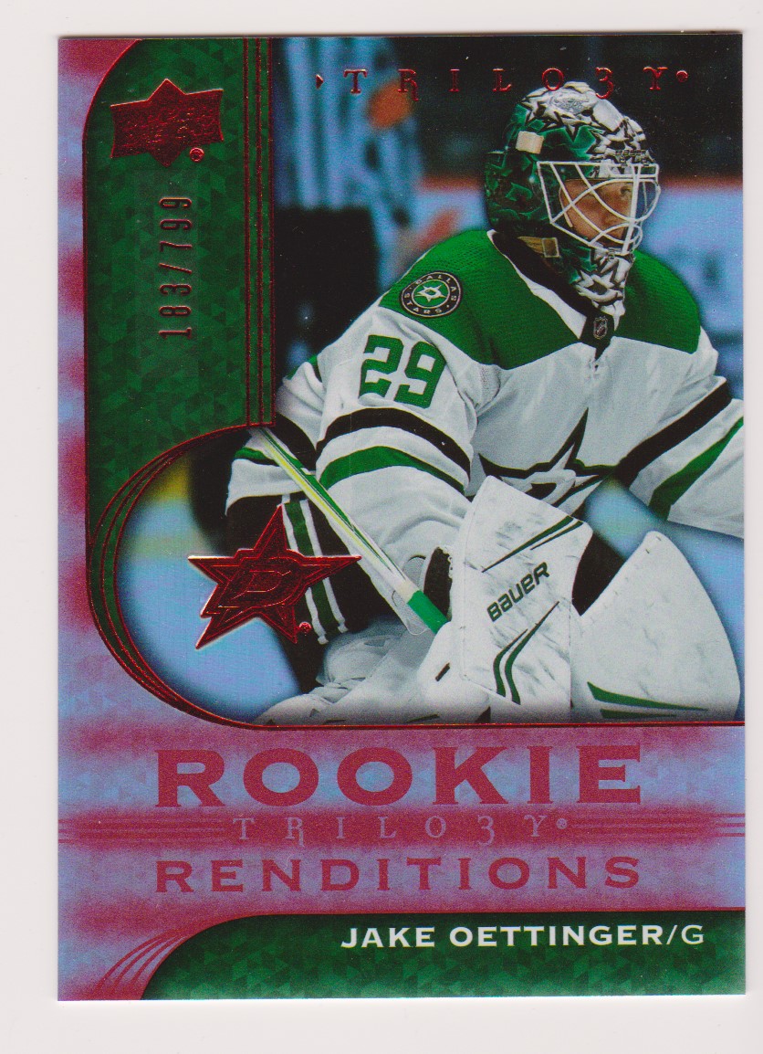 (image for) 2020-21 UD Trilogy Rookie Renditions Red #RR9 Jake Oettinger RC